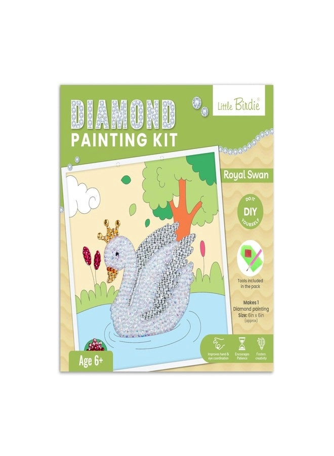Little Birdie DIY Diamond Painting Kit - Royal Swan