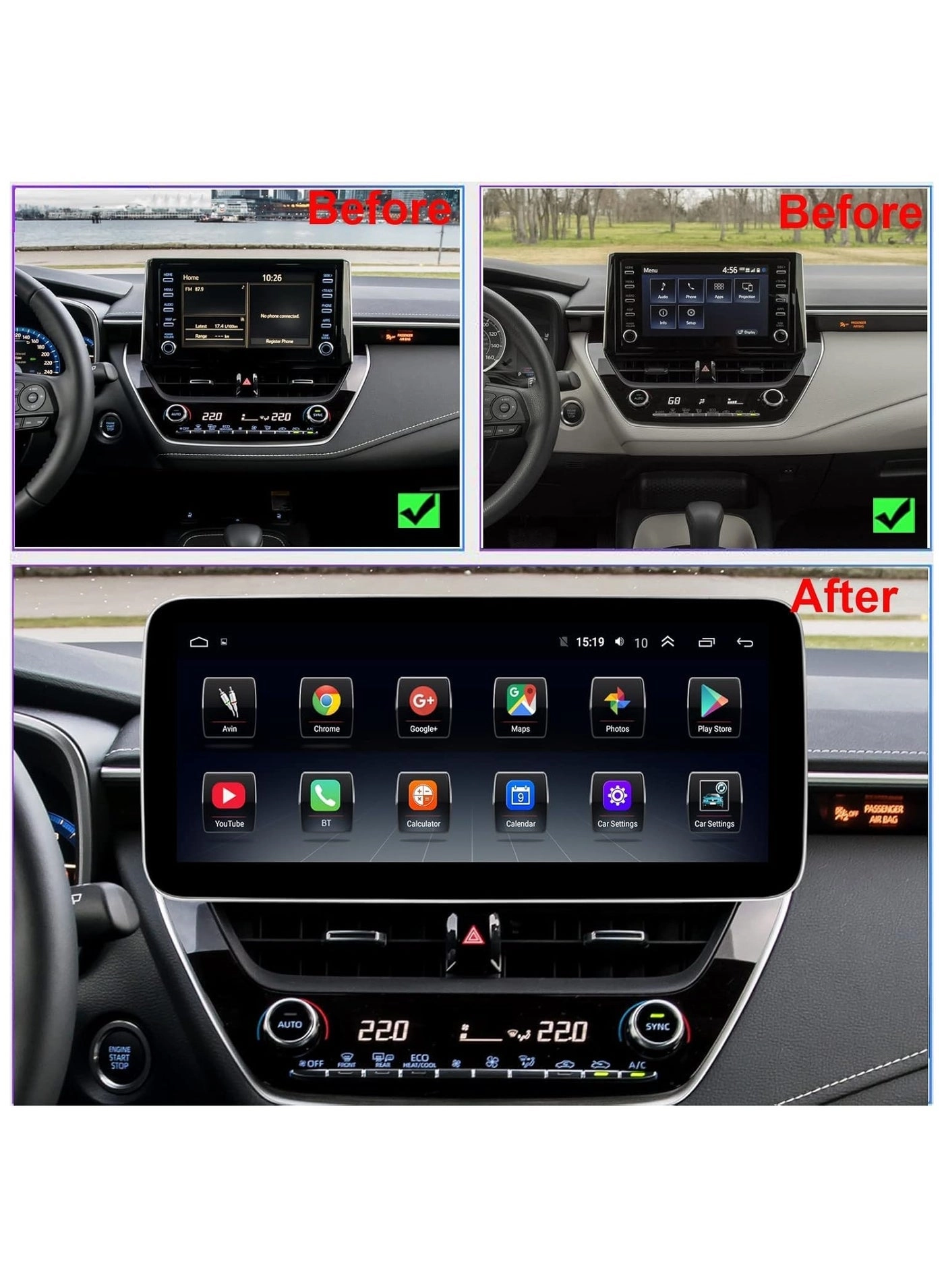 Android GPS Naviagation Screen - 12.3 inch 2/32GB