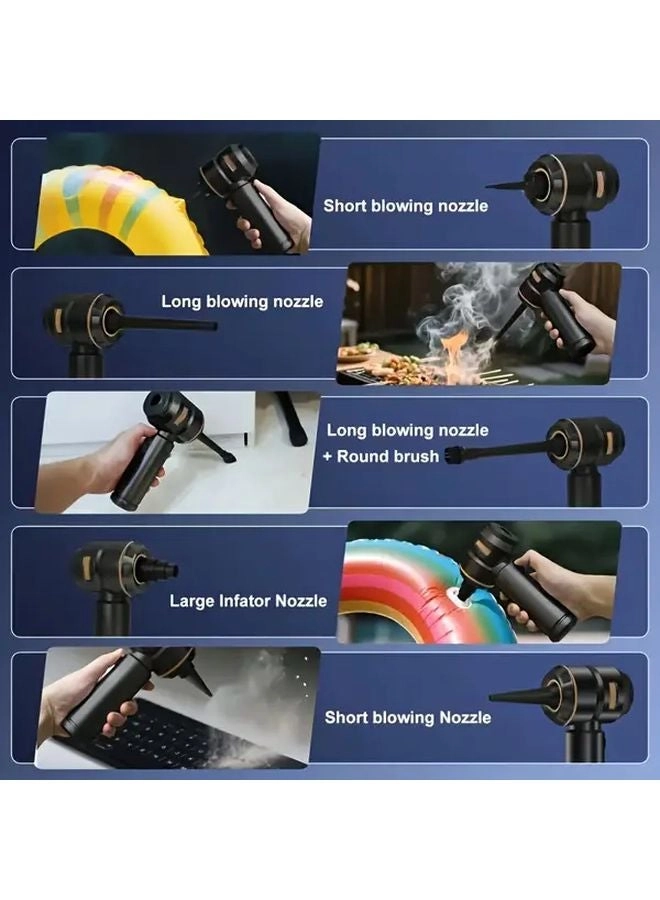 Handheld Vacuum Cleaner And Hair Dryer - 2x2000mAh