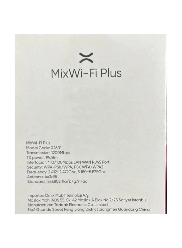 Wi Fi Dual Plus - 1200Mbps WiFi 5