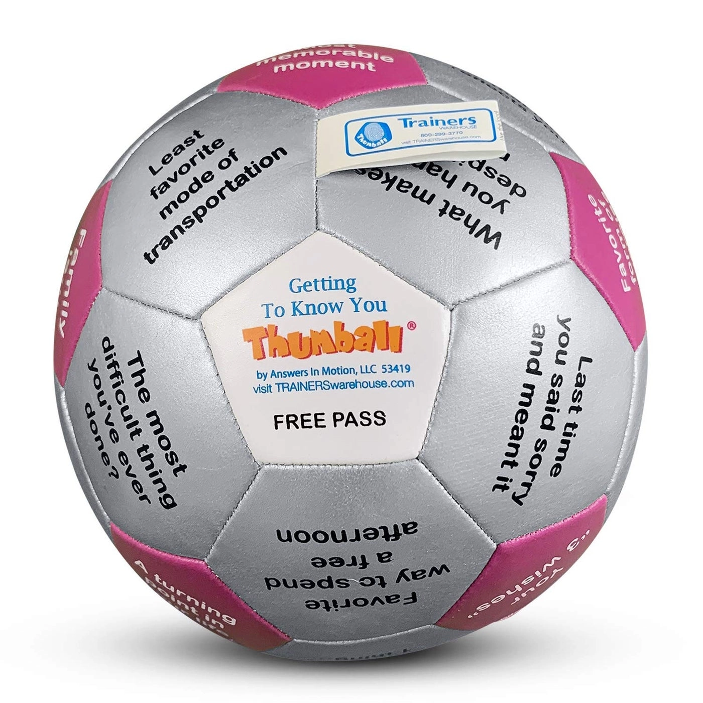 Trainers Warehouse Getting to Know You Thumball - 32 Prompts