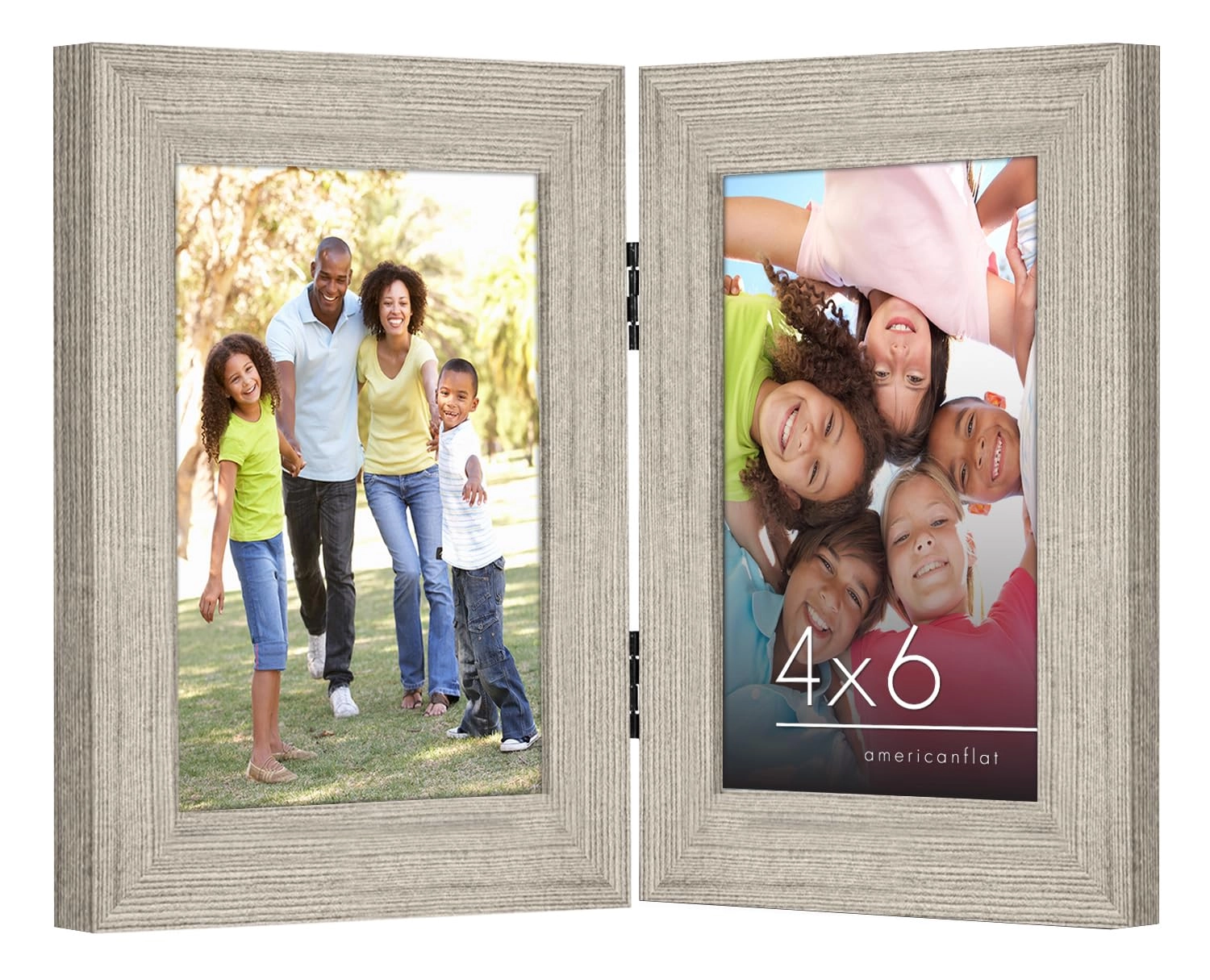 Hinged Double Picture Frame - 4X6 2