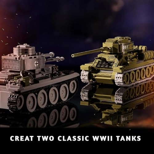 T-34 + 38T - WWII 1008 pcs