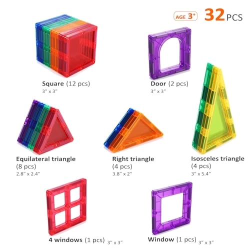 Magnetic Tiles STEM - 3 years+ 32 pieces