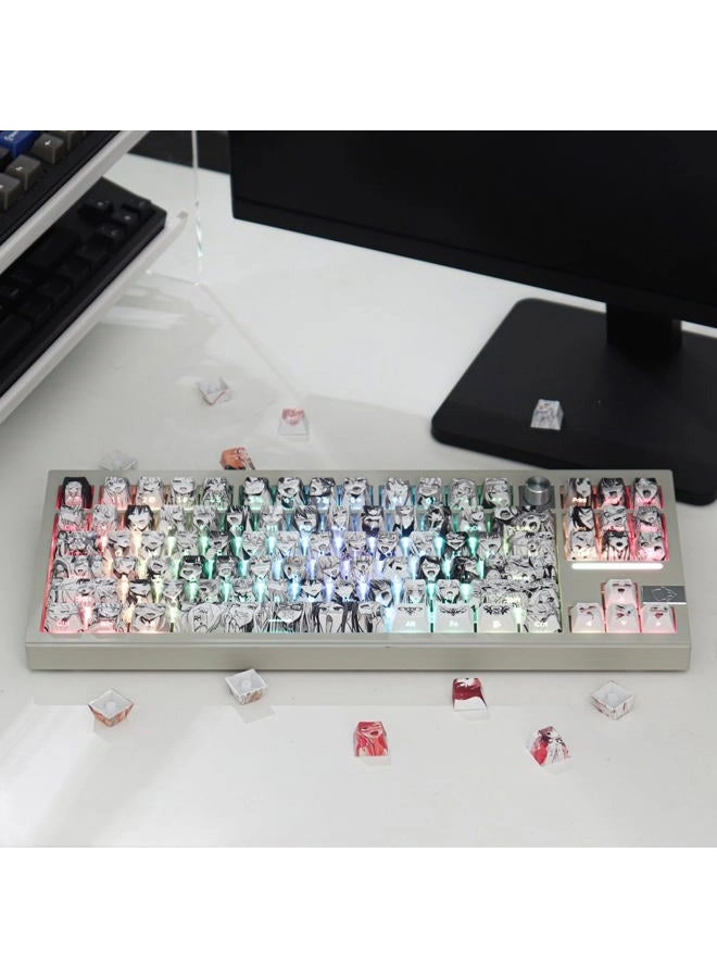 135 Keys PBT Keycaps - USB