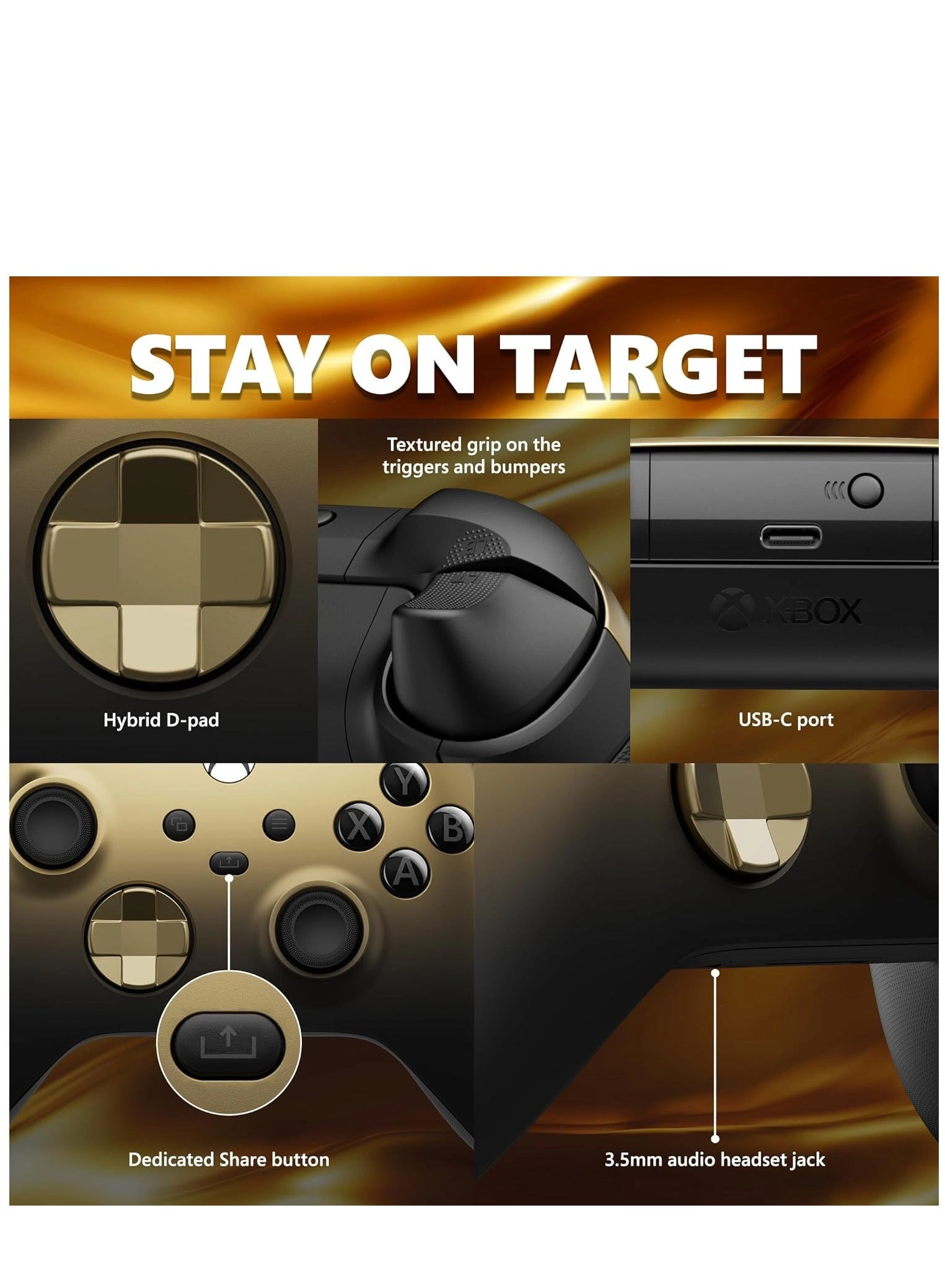 Xbox Series Wireless Controller Gold Shadow SE