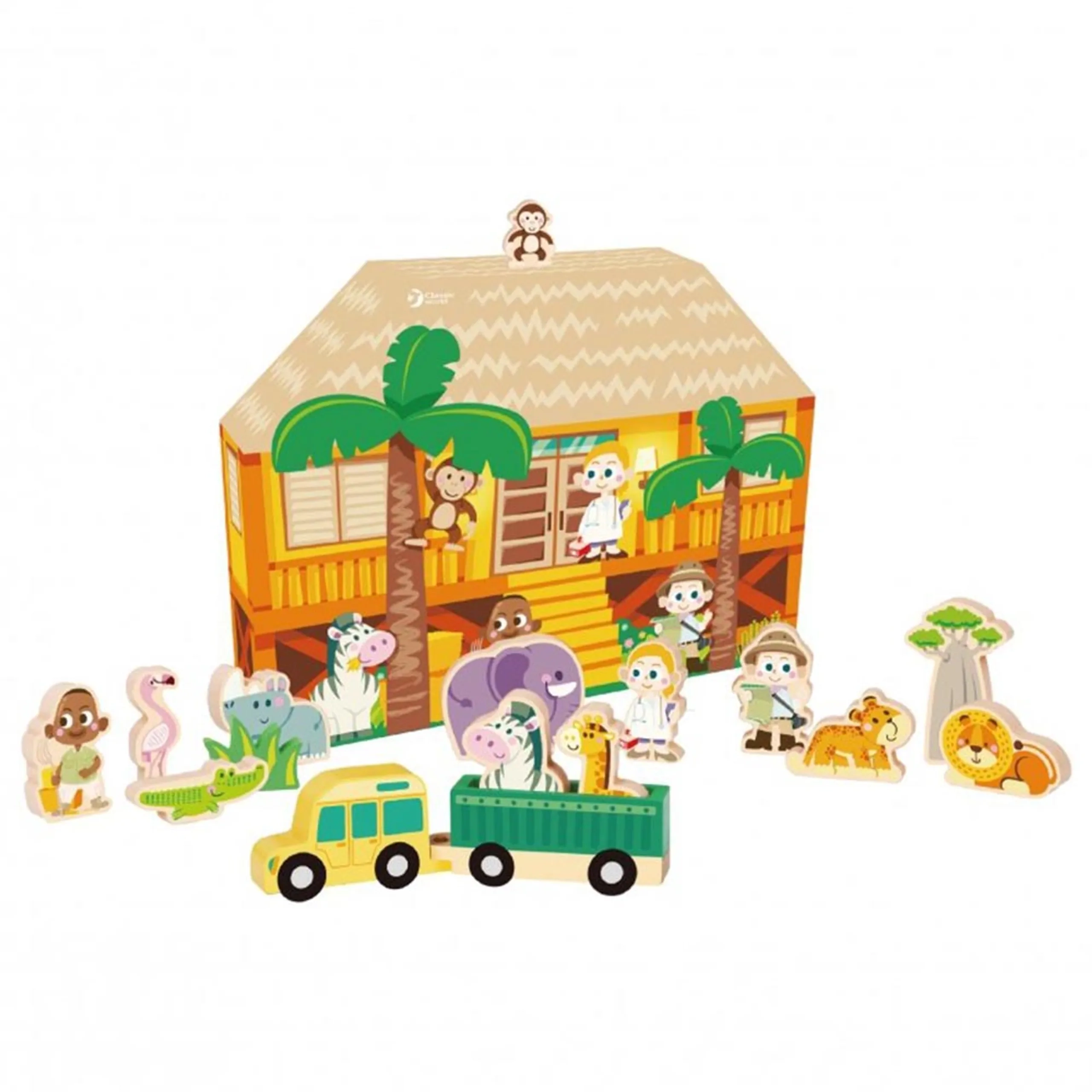 Wild Animal Block Puzzle - Suitable for 12 months & above 9 Pcs