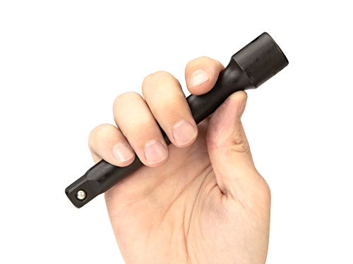 1/2 Inch Drive x 6 Inch Impact Extension - 6140 Cr-V Steel Manganese Phosphate Finish