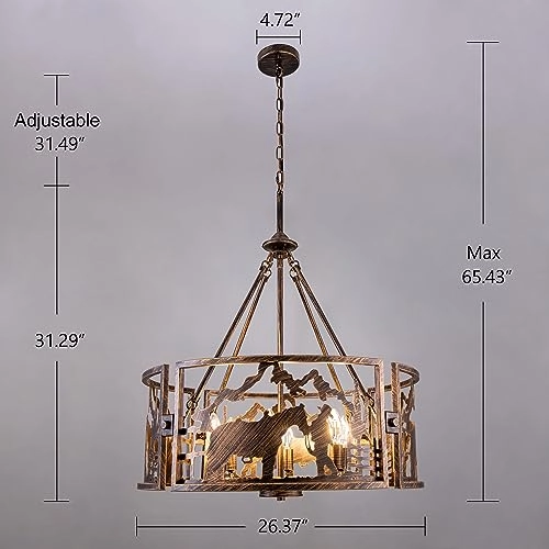 Farm Chandelier - 31.49"