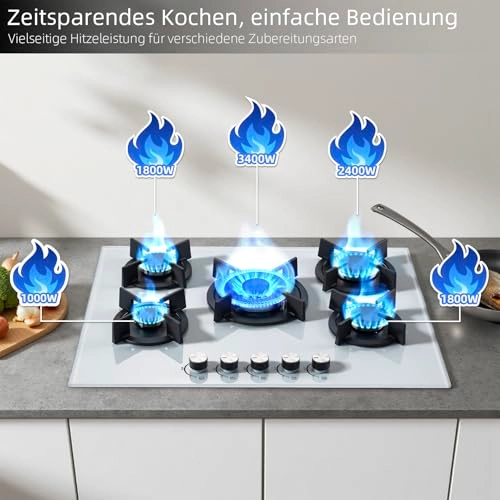 YY-GHE705C2W Gas hob