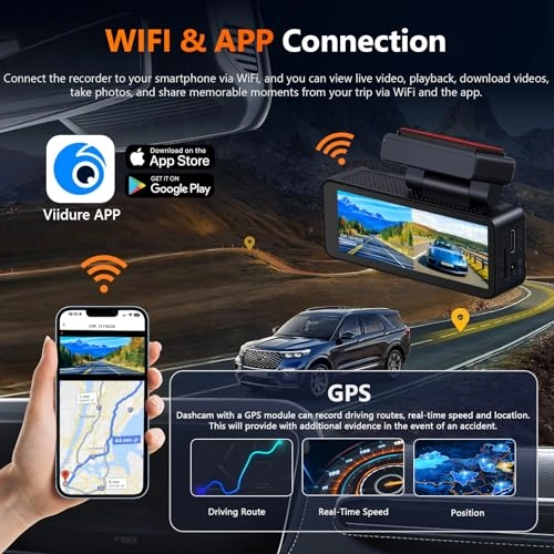 Dual Front and Rear Dashcam - 3840*2160 2K
