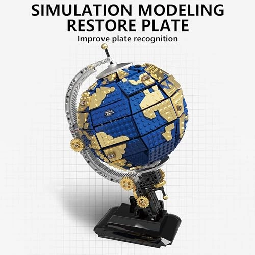 Spinning globe block toy - 14 years and up 1455 pieces
