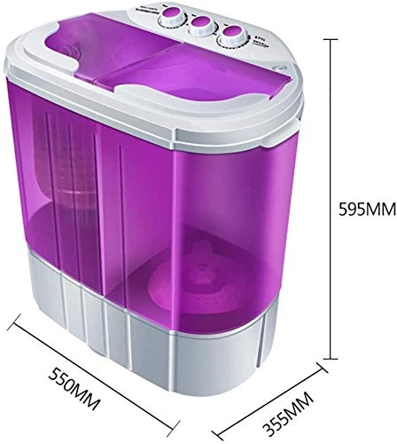 PYXZQW Mini Portable Double-Tube Washing Machine Elution Dual-Use with Timing Control Washing capacity: 4.0KG