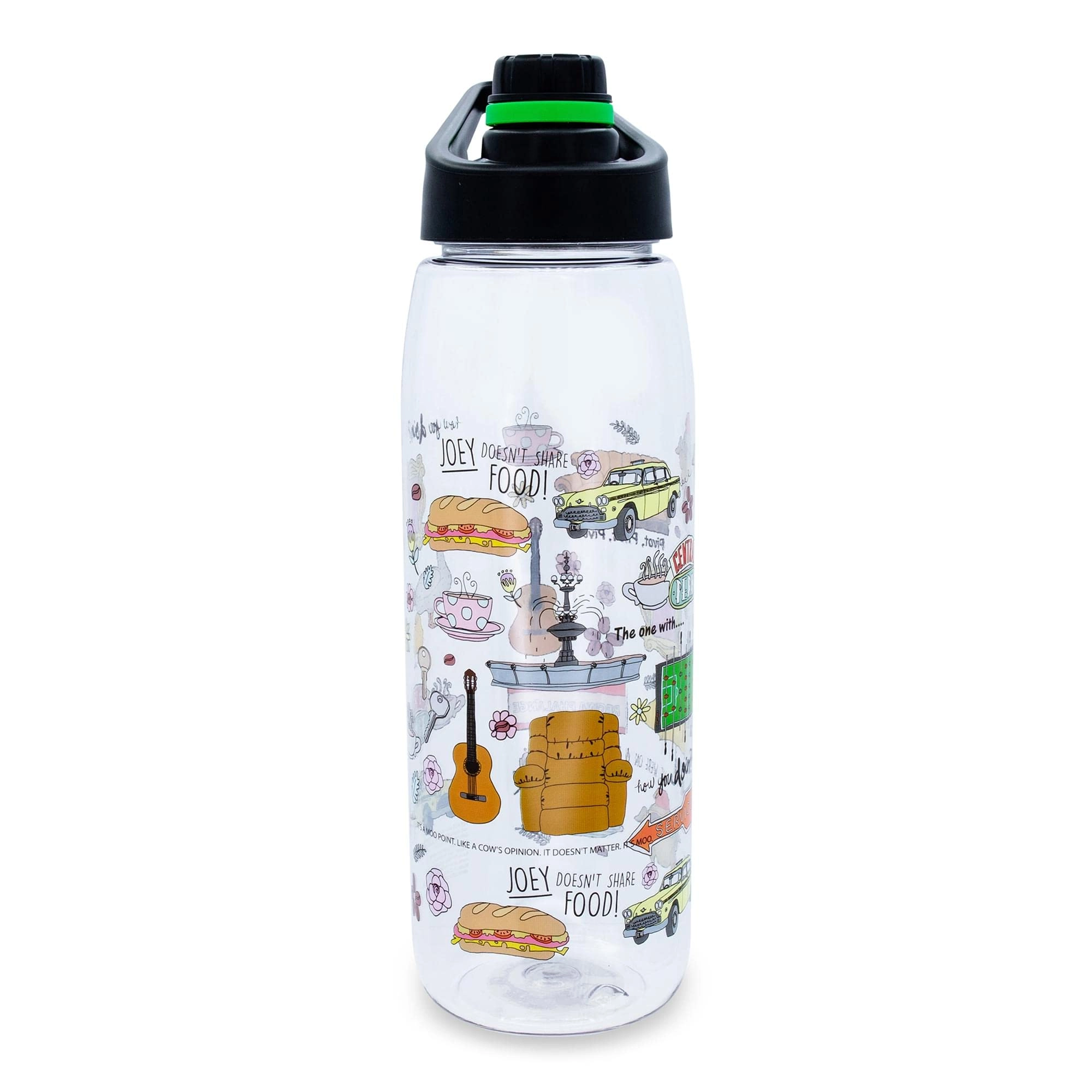 Friends Water Bottle Screw Top Lid Tritan