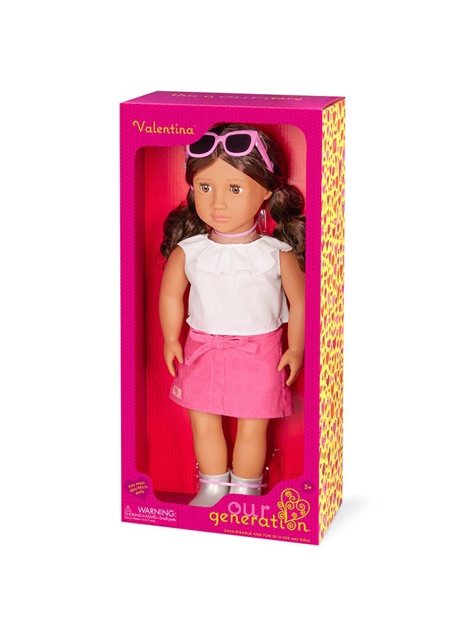 Our Generation Valentina Doll - 18 Inch Glam Outfits Ages 3+