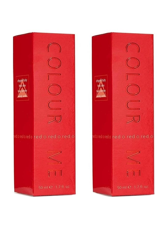 MILTON-LLOYD Colour Me Red Eau de Toilette 50ml Bundle