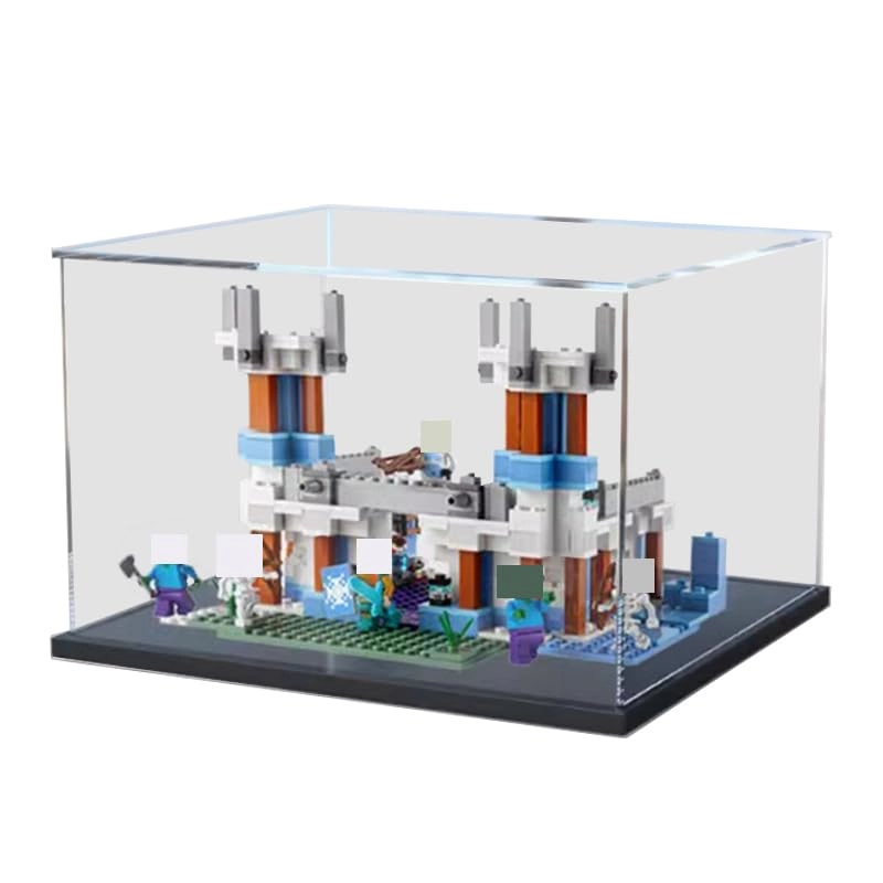 Clear Acrylic Display Case (21186) - The Ice Castle LegoMinecraft