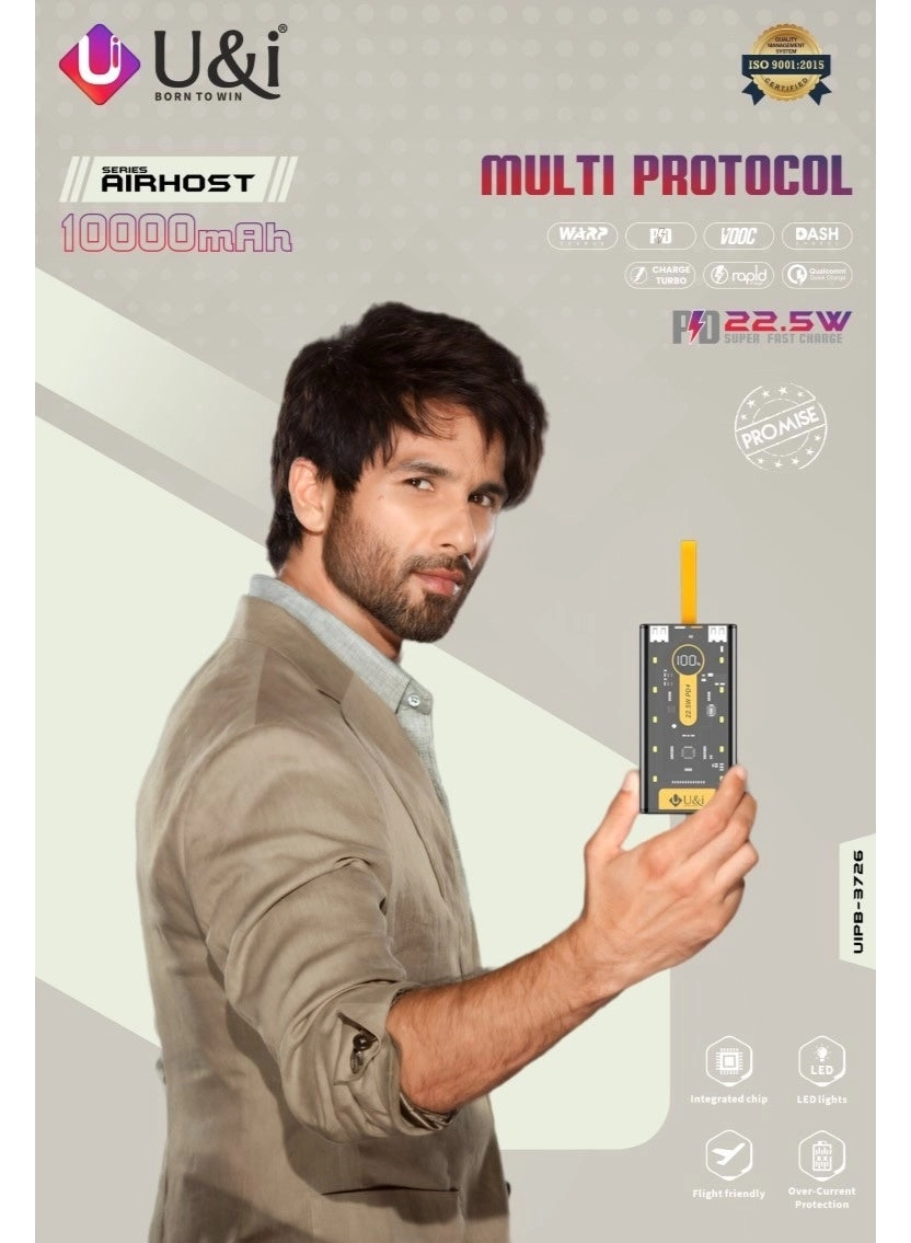 UiPB-3726 - 10000mAh 22.5W Fast charging