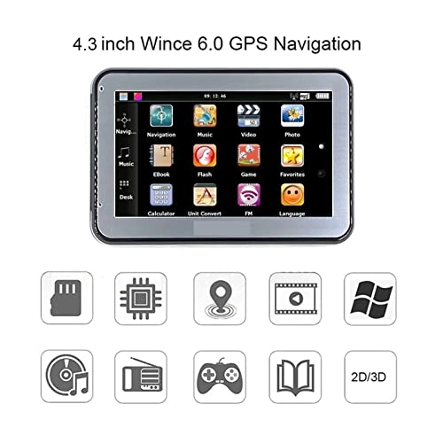 GPS Navigator - 4.3 inch 256MB+8GB South America Map 89465167451