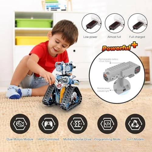 3-IN-1 Robot Building Blocks Kit - 695 pcs