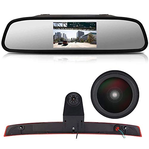 Brake Light Reversing Camera + Rear View Mirror Monitor - Night vision 628 x 586 pixels