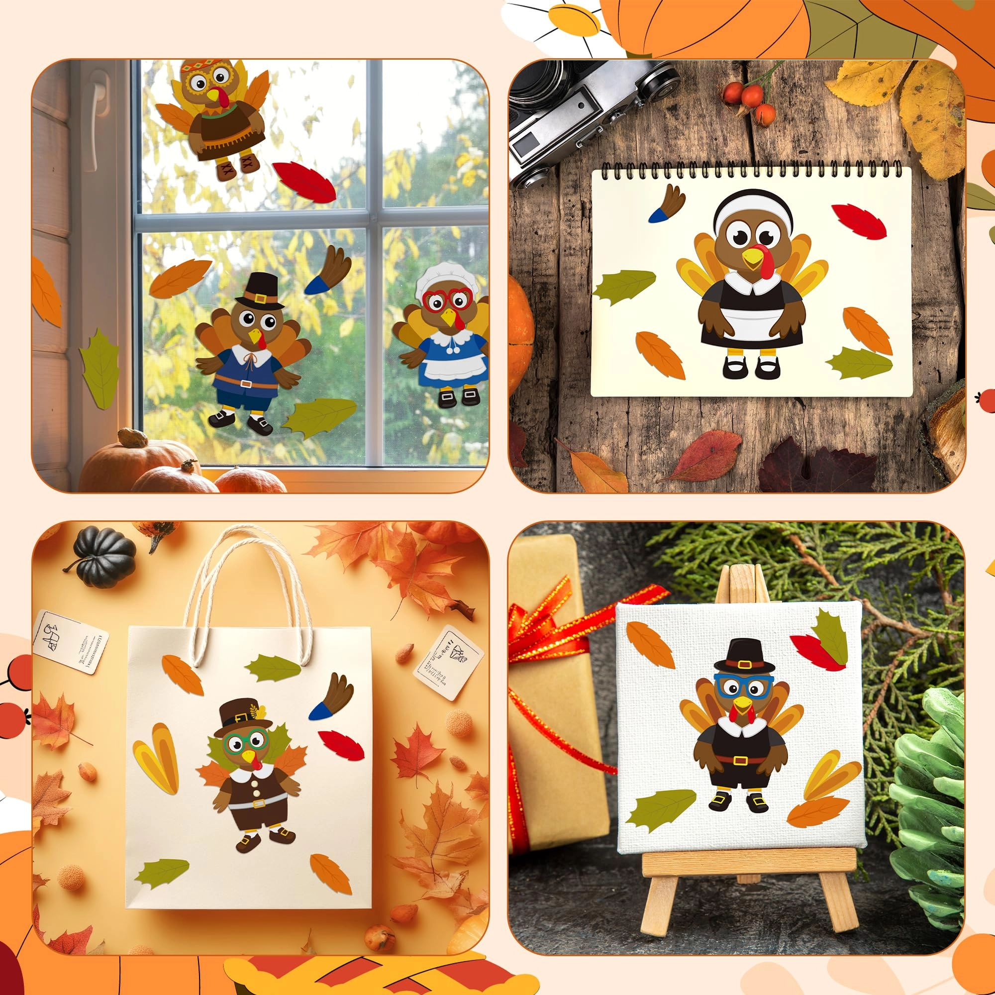 Thanksgiving Sticker Book 40 pcs