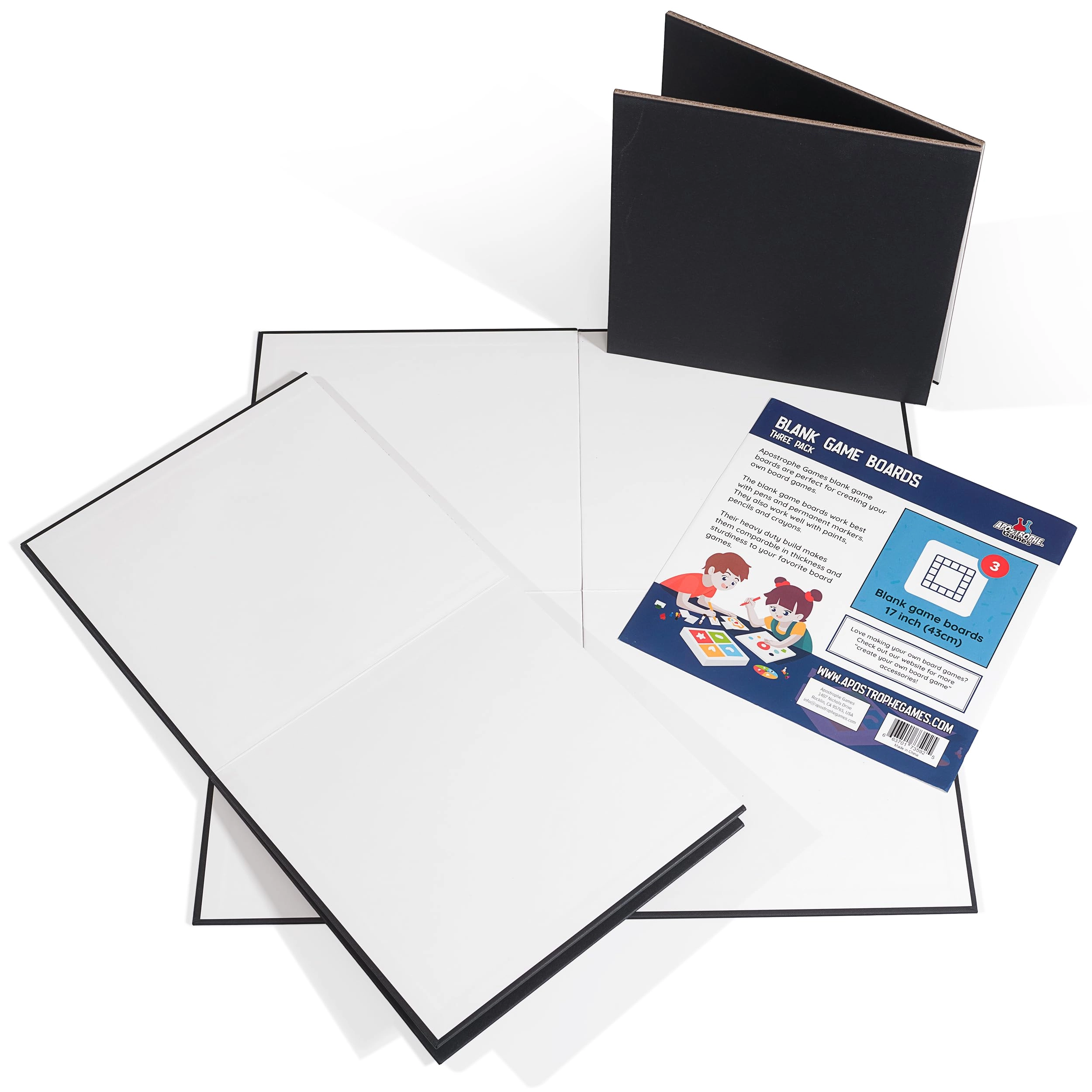 Apostrophe Games Blank Boards - 3 Pack