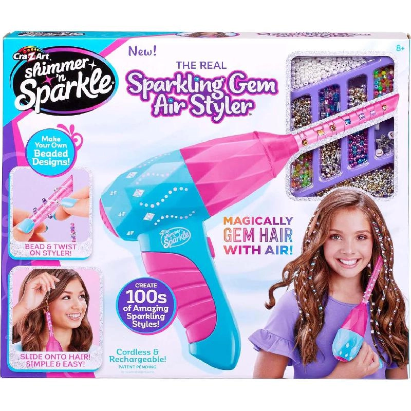 Cra-Z-Art Shimmer 'n Sparkle Sparkling Gem Air Styler - Assorted Color Craft Activity Kit