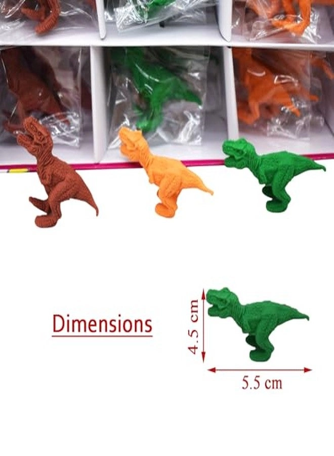 3D Dinosaur Erasers - 36 pcs