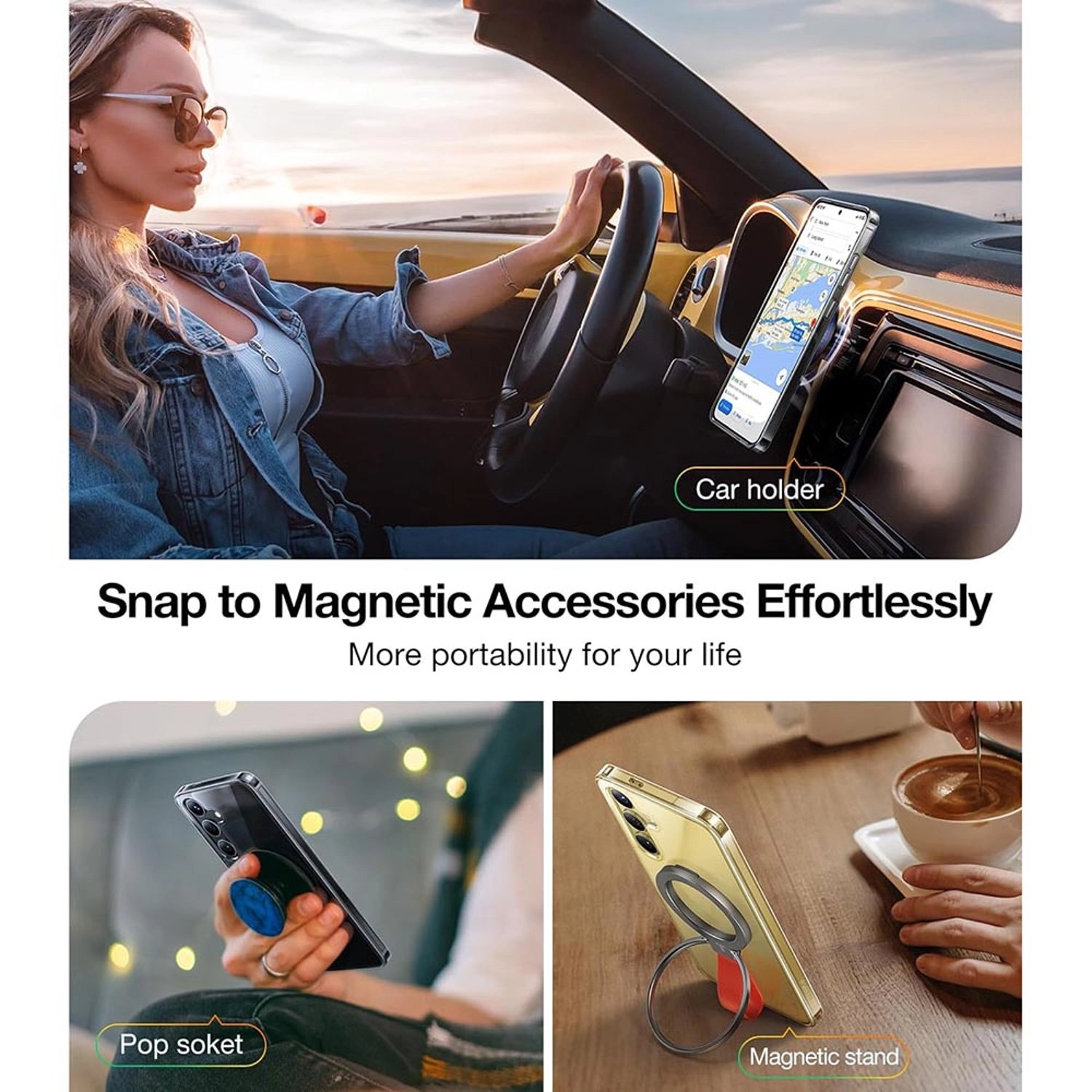 Magnetic Shockproof Case with MagSafe for Galaxy S24+
