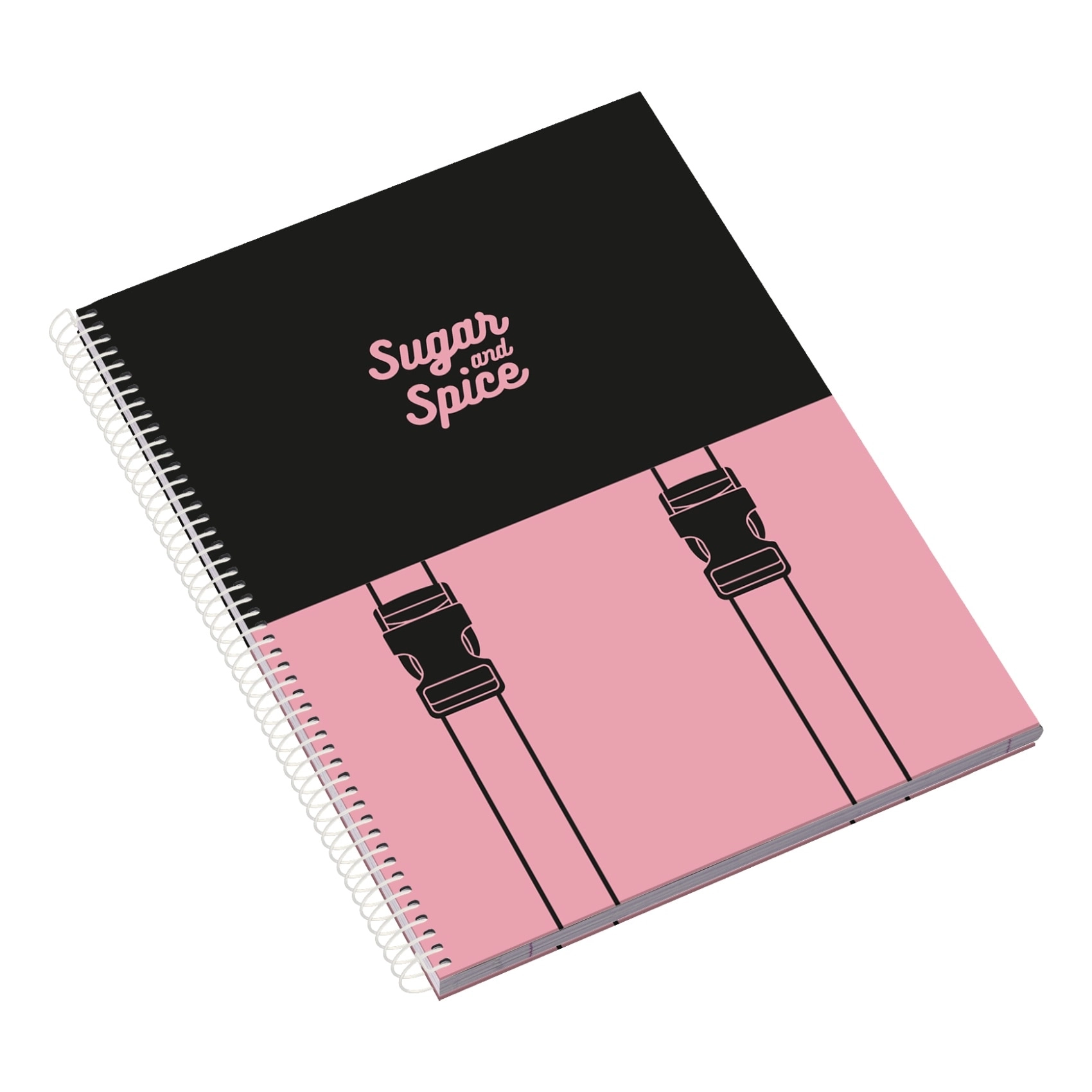 Sugar and Spice Printed Notebook A4 Hardcover - Lined 24 Pages