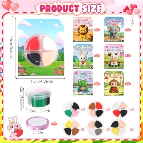 Air Dry Clay Kit - air dry clay 18 pcs.