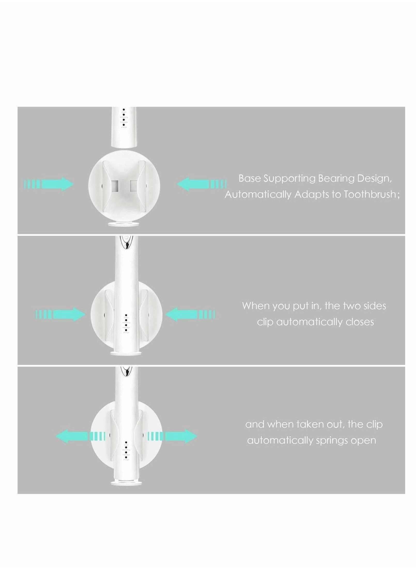 Toothbrush Holders - 2 Wall Mounted