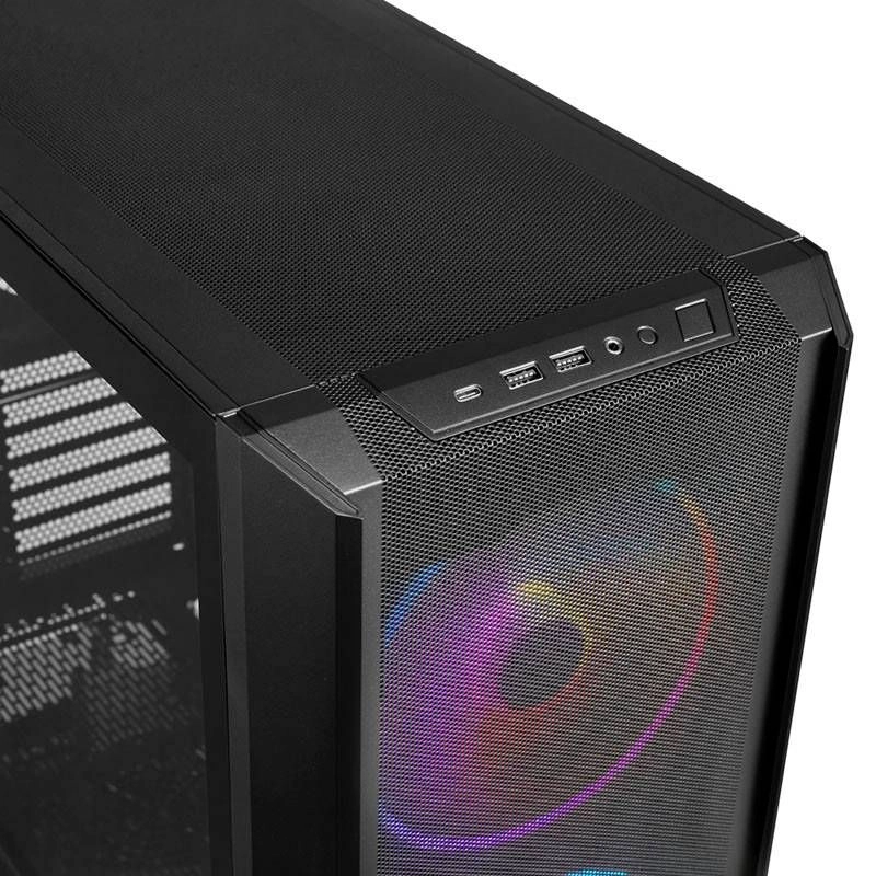 LANCOOL 216 - tempered glass side panel mid-tower