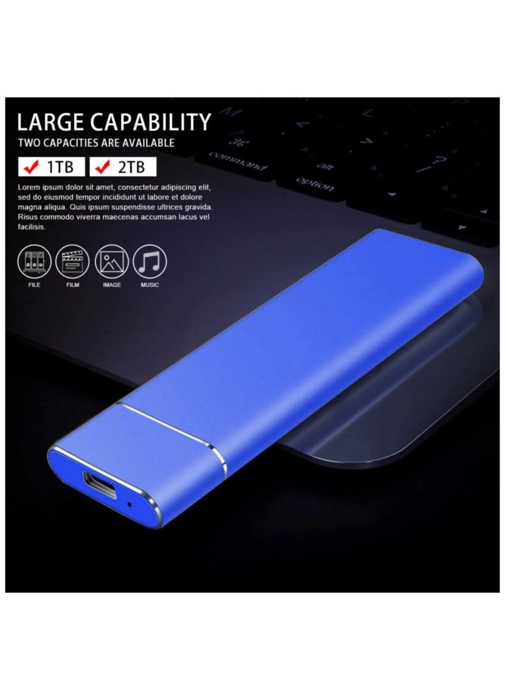 Solid State Mobile Hard Drive - 10 TB