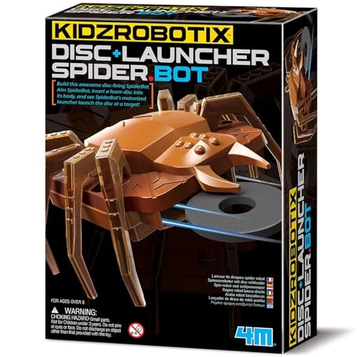 Disc Launcher SpiderBot - Mechanics Motion Aiming Skills - 8 years+