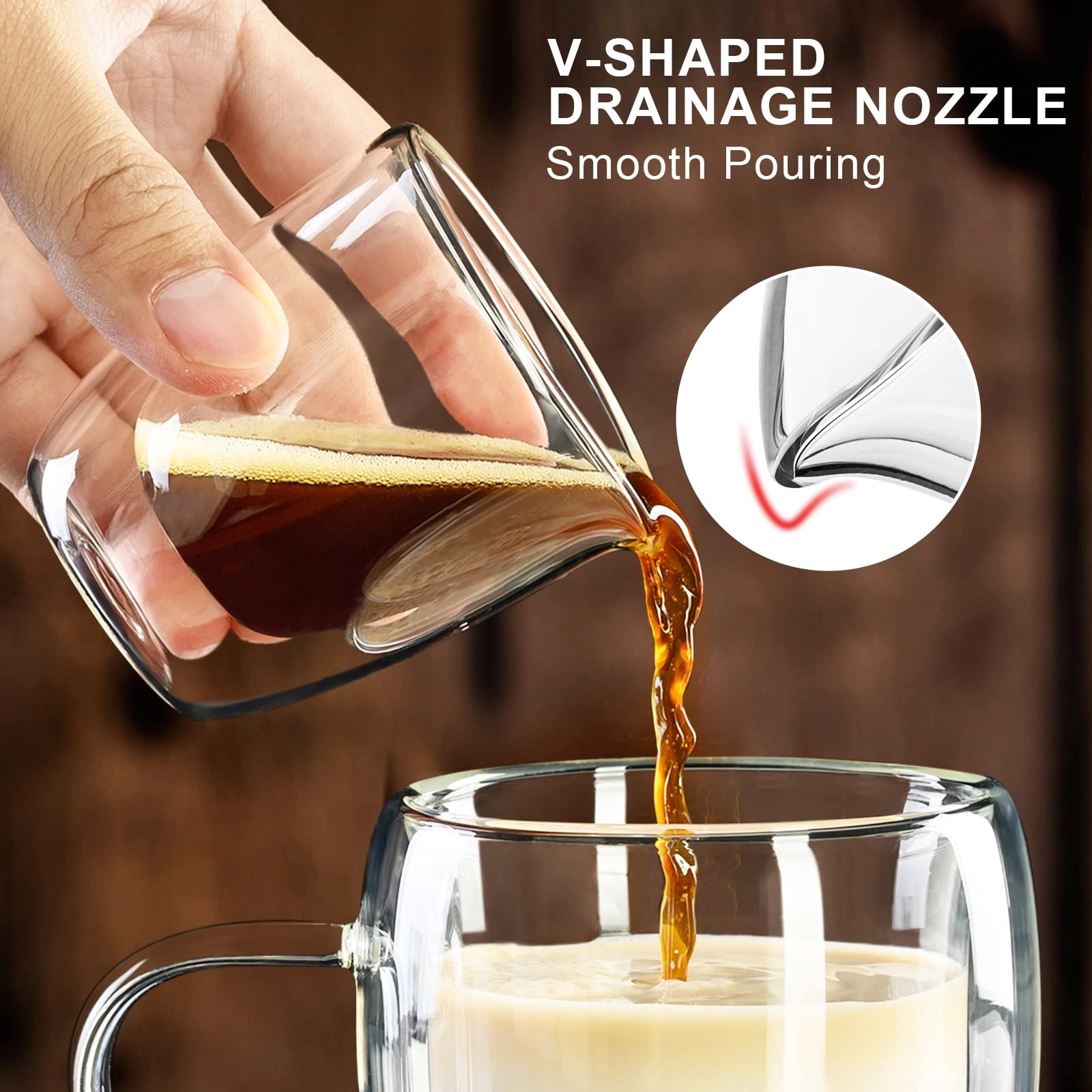 Alphabet Espresso Cups - 2 pcs - 80 ml