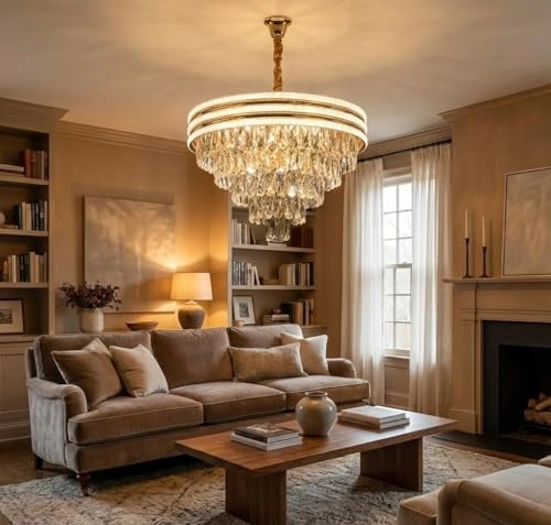 Crystal Chandelier - White Warm White Natural White