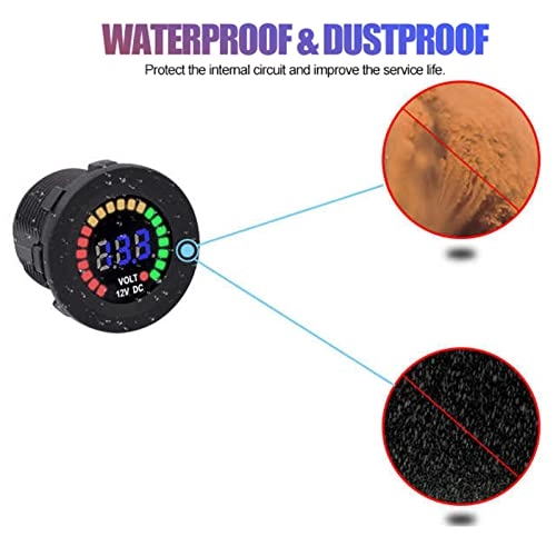 LED Display Voltmeter - 12V Waterproof