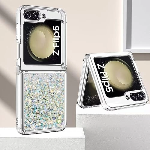 Sparkle Floating Liquid Case - Polyurethane Silicone for Samsung Galaxy Z Flip 5