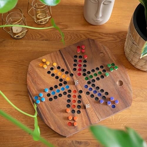 Ludo - Wooden Fabric Bag