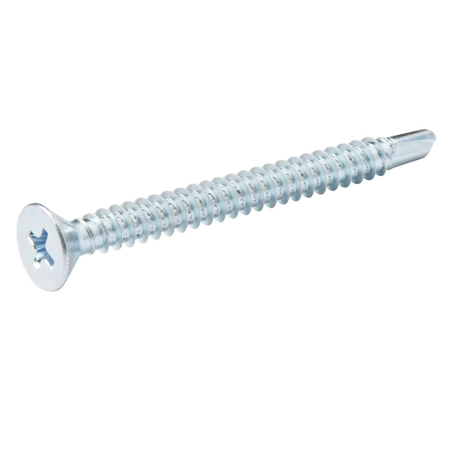 Zinc-Plated Carbon Steel Self Drilling Screw Pack 4.8mm 50mm