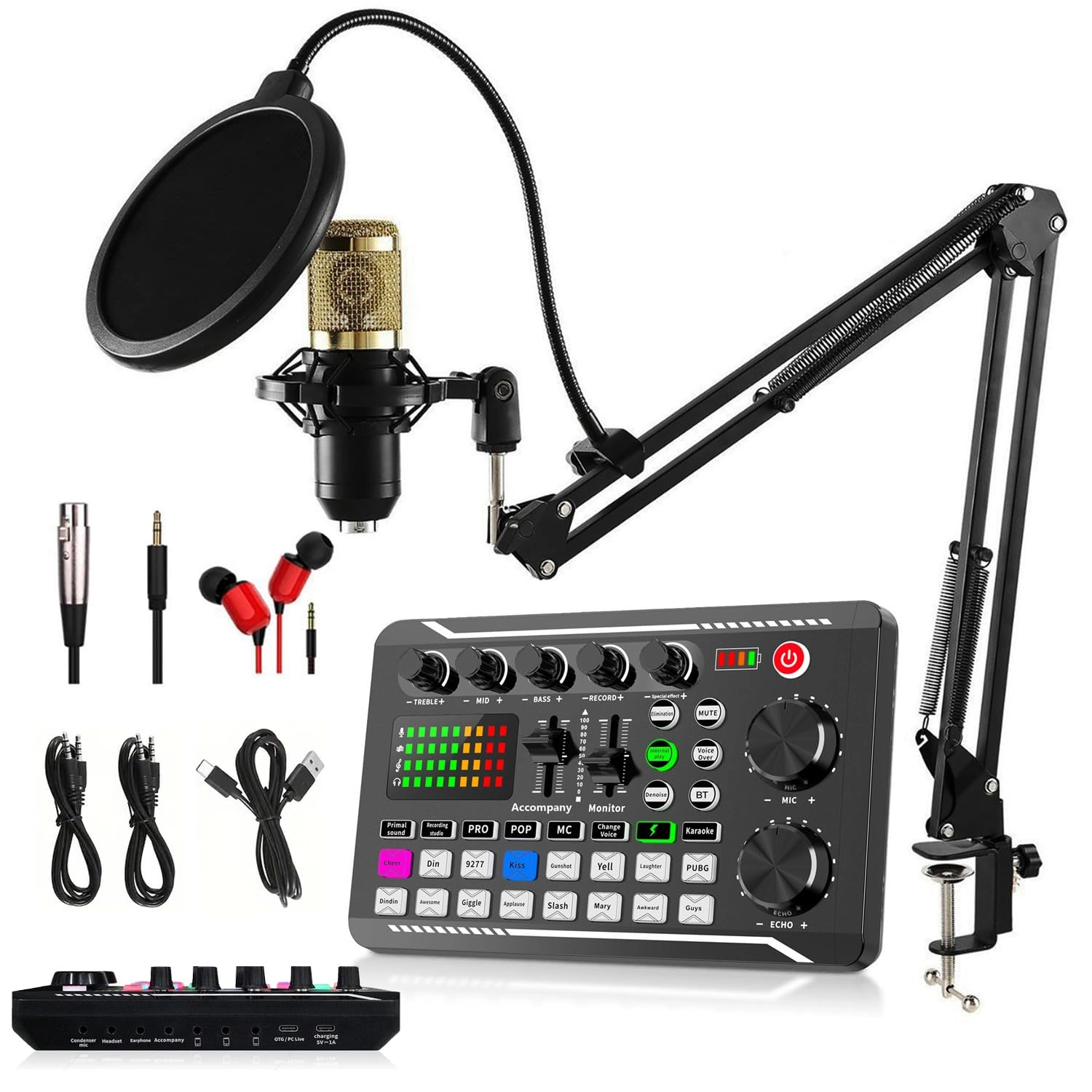 BM-800 + F998 Wired Microphone