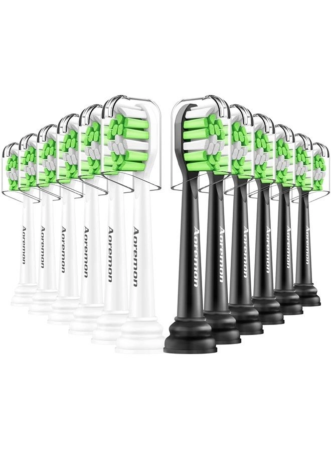 Aoremon Toothbrush Heads - 12 Count Blue