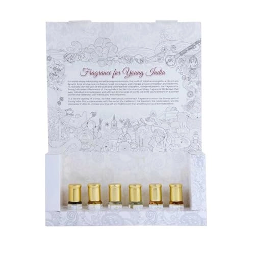 white oudh + Royal Mogra + Rose Fresh + Raat Ki Rani + Litchi + Lavender + Golden + Vanilla + Forest Adventure + Chocolate + Chandan-E-Khass + Blue Lagoon - Floral Fruity Woody 12