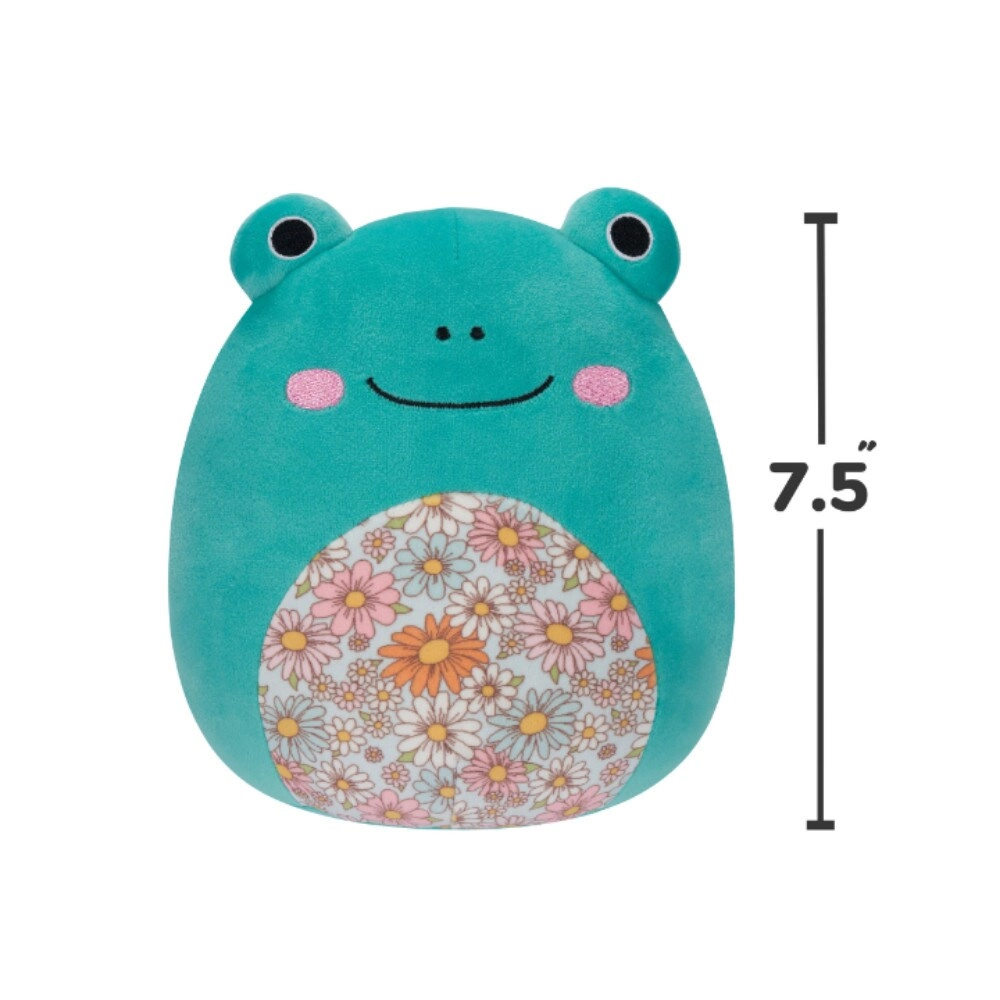 Little Plush Robert Aqua Frog - Floral Belly Washable Squishy