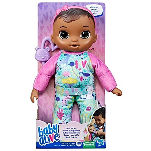 Soft ‘n Cute Doll - 11-Inch Brown Hair Ages 18 Months+