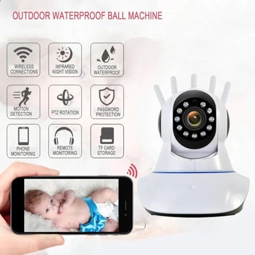 Five Antenna 1080P 2MP WiFi Camera IP PTZ