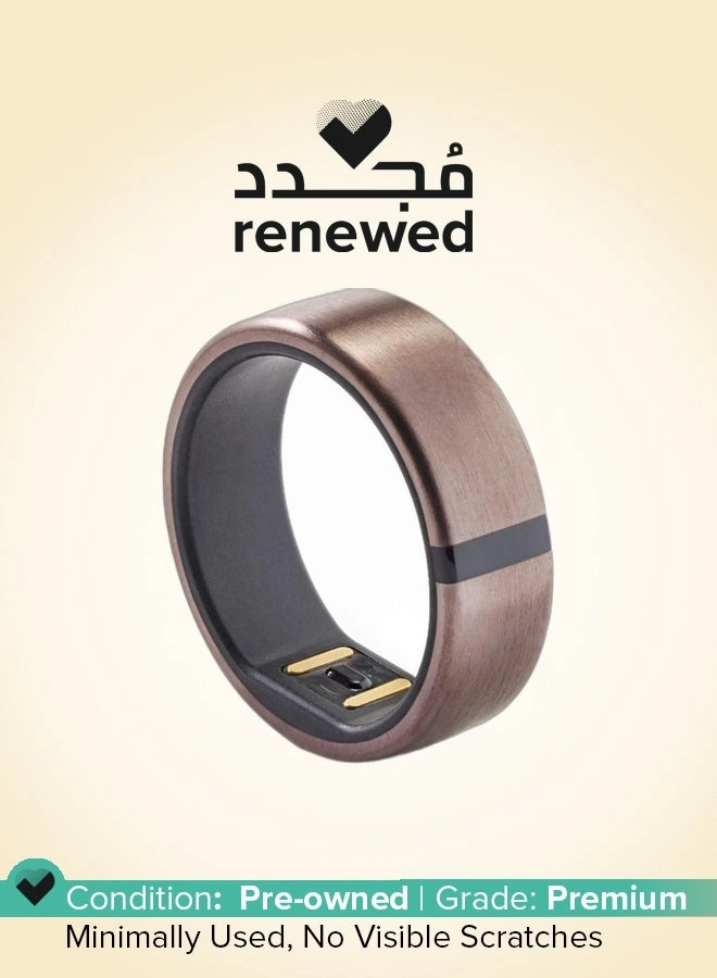 (Renewed) Fitness Ring - Rose Gold heart rate monitor