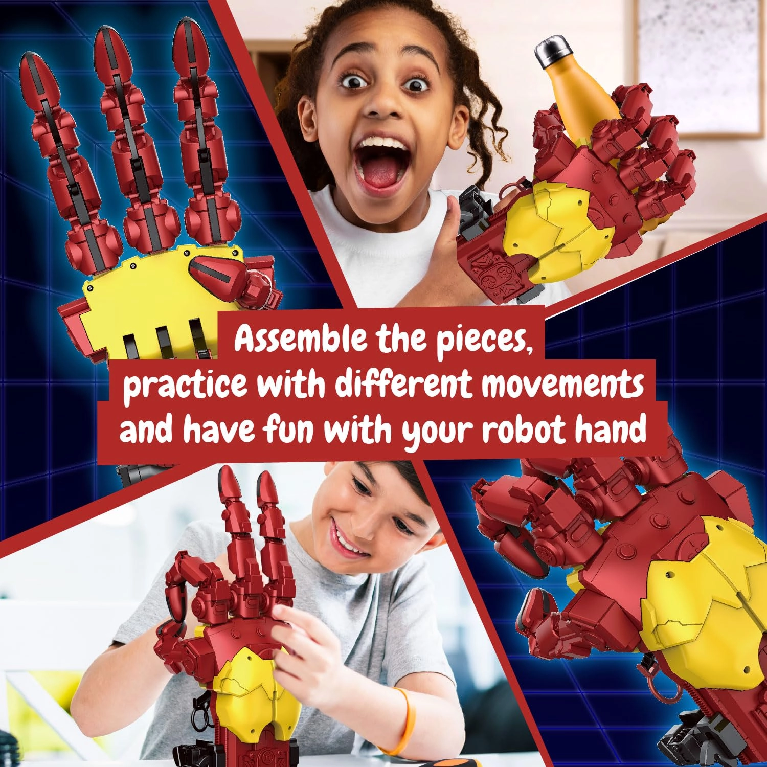 Bionic Cyborg Hand Kit Engineering - 10 years+ 112 pieces